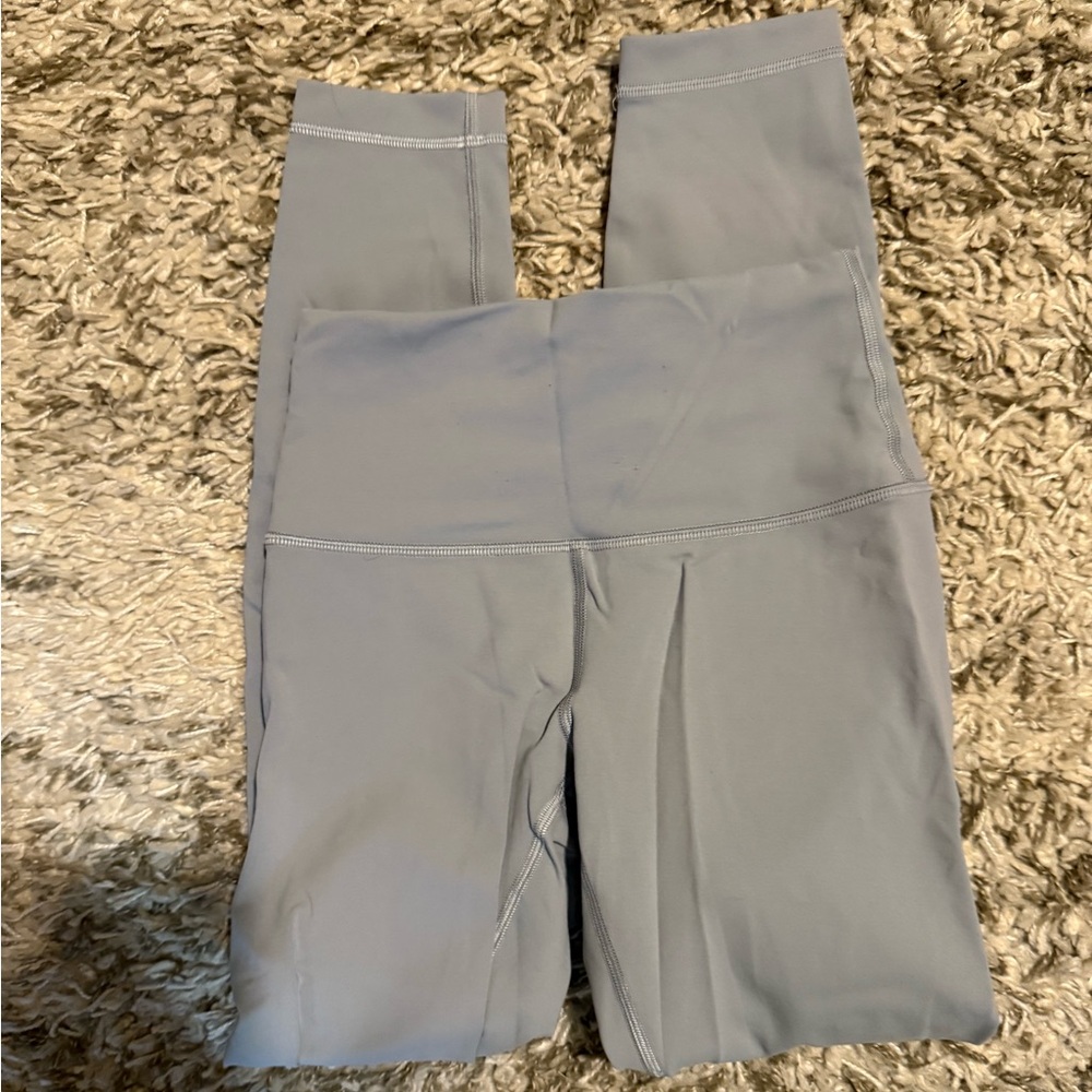 Grayish High-Waisted Leggings